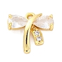 Латунные микро проложить кубического циркония подвески, без кадмия, без никеля и без свинца, бантом прелести