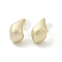 Alloy Chunky Twist Teardrop Stud Earrings with 925 Sterling Silver Pins for Women