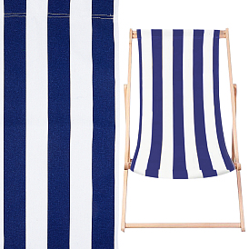 2Pcs Stripe Pattern Chair Canvas Cloth, Beach Chair Cloth Replacement Supplies