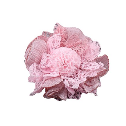 Цветок из ткани для аксессуаров для волос своими руками, имитация цветов для обуви и сумок