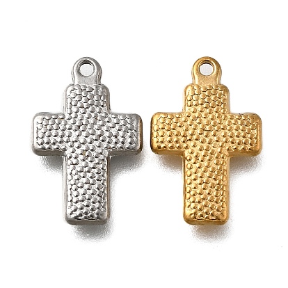 304 подвески из нержавеющей стали, крест очарование, анти-тускнение, ионное покрытие (ip)