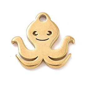 304 Stainless Steel Charms, Octopus Charms
