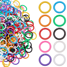 400шт. 10 цвета, папка для книг с отрывными листами, кольца на шарнирах, круглые кольца