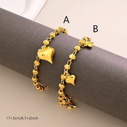 Винтажные пляжные женские браслеты на лодыжку в форме сердца с кисточками