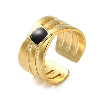 304 anillos de puño de acero inoxidable del esmalte, plaza