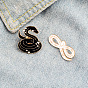 Черно-белый набор ковбойских значков со змеиной эмалью и каплей масла