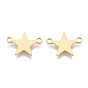201 Stainless Steel Links Connectors, Laser Cut, Star