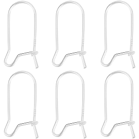 10шт. 925 фурнитура для сережек-колец из стерлингового серебра, провод почки