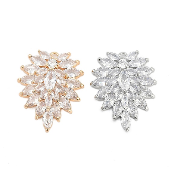 Кубический цирконий из латуни со стеклянными подвесками, без кадмия, без никеля и без свинца, лист прелести