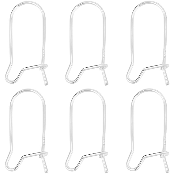 10шт. 925 фурнитура для сережек-колец из стерлингового серебра, провод почки