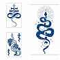 Autocollants en papier pour tatouages temporaires imperméables amovibles à motif de serpent