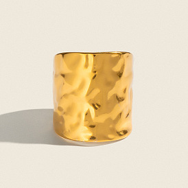 304 Anillos abiertos de brazalete ancho de acero inoxidable