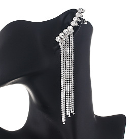 Long Fringe Claw Chain Earrings - European and American Fashion Jewelry E793.
