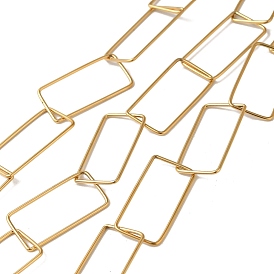 304 цепи прямоугольные звенья нержавеющие, пайки, с катушкой