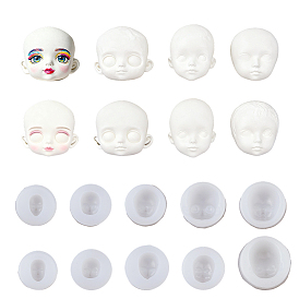 10шт. 10 виды силиконовых форм для мастики, формы для литья гипсовой смолы, плоско-круглые