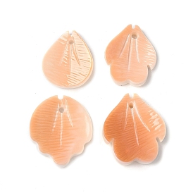 Натуральные резные листочки из ракушек