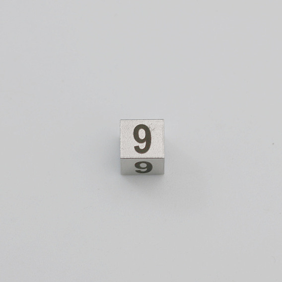 304 из нержавеющей стали европейские шарики, бусины с большим отверстием, куб с номером