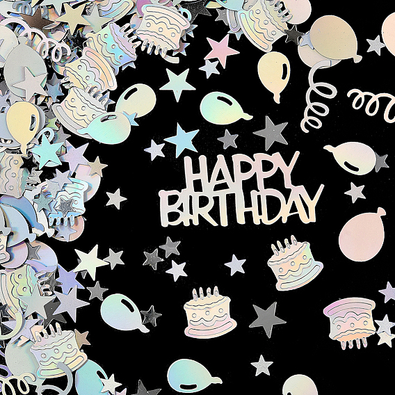 2 пакеты пластиковые конфетти, для празднования дня рождения