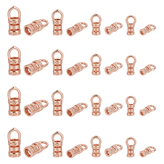 32шт. 4 стили латунные наконечники шнура