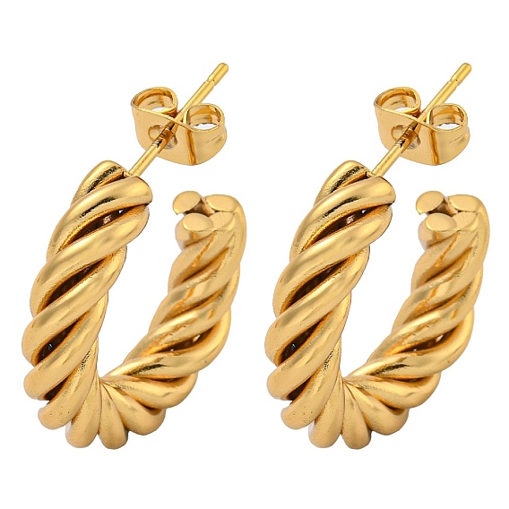 Вакуумное покрытие pvd 202 серьги-гвоздики из нержавеющей стали, с 304 штифтов из нержавеющей стали, кольцо