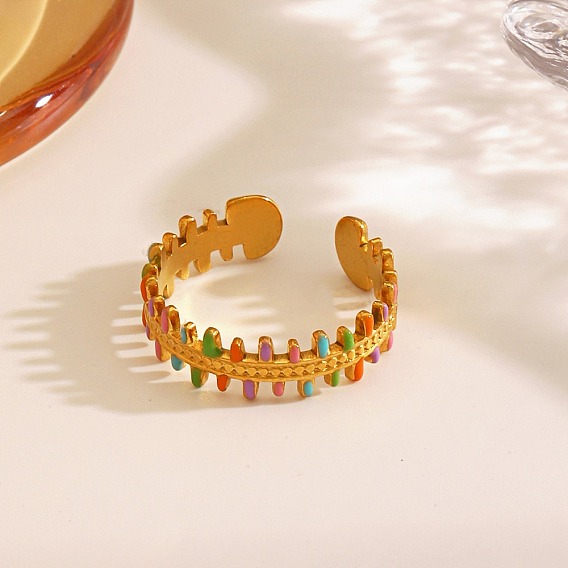 304 открытые манжеты из эмалированной нержавеющей стали, елочка