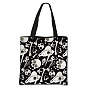 Gothic Printed Polyester Shoulder Bags, Square