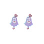 Halloween Acrylic Ghost Earrings Colorful Heart Sweet Lovely Earrings Earrings