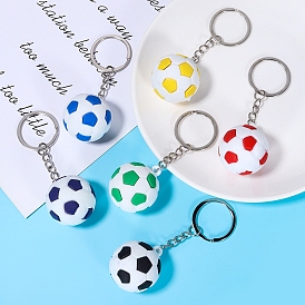 Football PVC Bag Keychain, Backpack Hanging Decoration