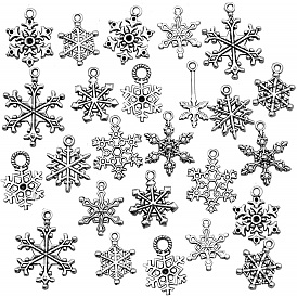 SUNNYCLUE Tibetan Style Pendants, Christmas, Snowflake