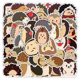 60Pcs Autumn Theme PVC Cartoon Stickers, Self-adhesive Waterproof Animal Decals, for Suitcase, Skateboard, Refrigerator, Helmet, Computer, Mobile Phone Shell