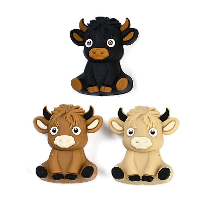 Силиконовые бусины, изготовление ожерелий и браслетов своими руками, мультяшный корова