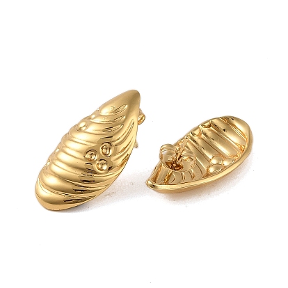 304 Stainless Steel Earrings, Shell Shape