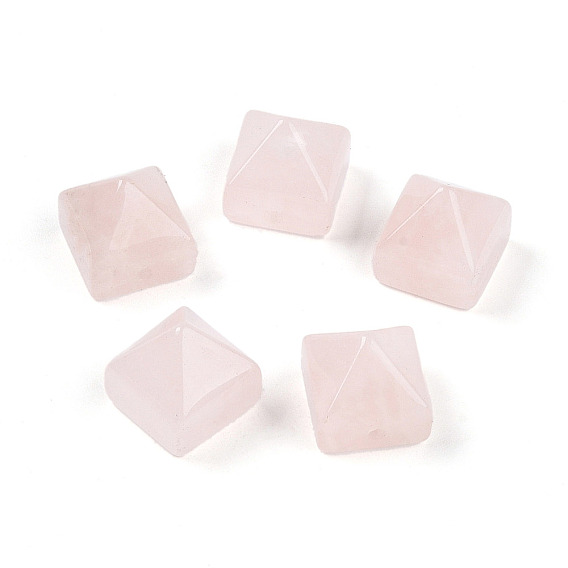 Природного розового кварца бусы, пирамида