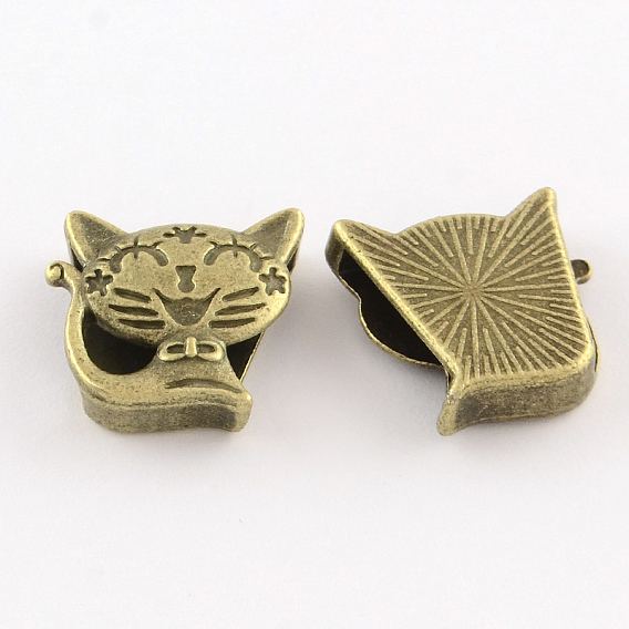 Подвески для котят из сплава в тибетском стиле, кот, без кадмия и без свинца
