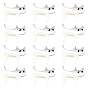 12Pcs Natural Trochid Shell/Trochus Shell Beads, Cat Shape
