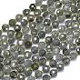Природные лабрадорита бисер нитей, с бисером, граненые, плоско-круглые