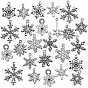 Tibetan Style Pendants, Christmas, Snowflake