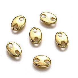 Brass Links, Oval, for Coffee Bean Chain Making