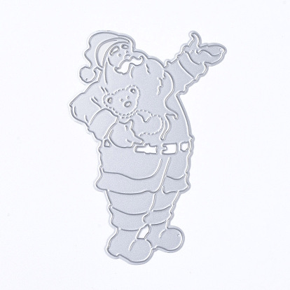 Christmas Theme Frame Carbon Steel Cutting Dies Stencils, for DIY Scrapbooking/Photo Album, Decorative Embossing DIY Paper Card, Santa Claus