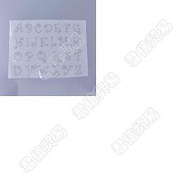 Nbeads Hotfix Rhinestone, Iron on Patches Applique, For Shoes, Gartment and Bags Decoration, Alphabet