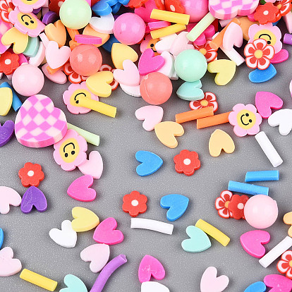 Ручной полимерной глины кабошонов, с пластиковым, разнообразные