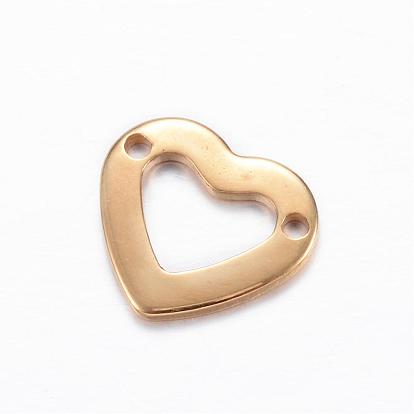 201 Stainless Steel Links/Connectors, Heart