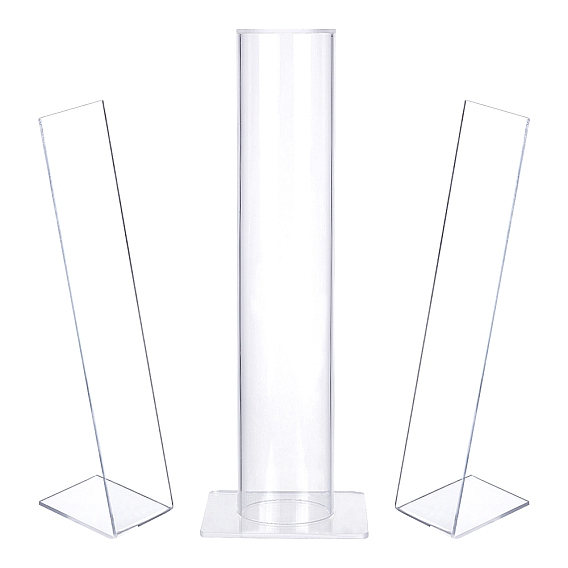 Акриловая подставка для шпильки для волос, для украшения и органайзера, прямоугольные