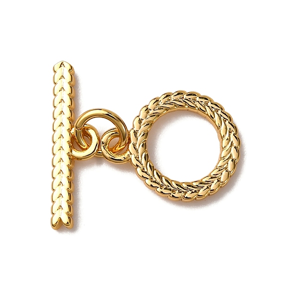 Латуни Переключить застежками, без никеля , стойки покрытие, кольцо