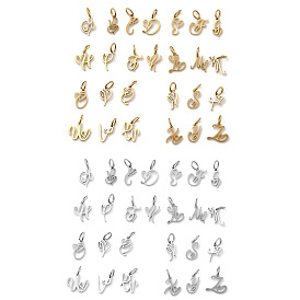 26 шт. 304 подвески из нержавеющей стали с буквами a~z, с целью перехода в кольце