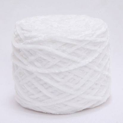 Wool Chenille Yarn, Velvet Cotton Hand Knitting Threads, for Baby Sweater Scarf Fabric Needlework Craft