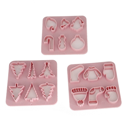 Christmas Theme ABS Plastic Plasticine Tools, Clay Dough Cutters, Moulds, Modelling Tools, Modeling Clay Toys for Children