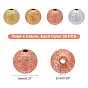 PandaHall Elite 120Pcs 4 Colors Spray Painted Acrylic Beads, Matte Style, Round