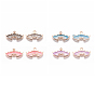 Pendants en alliage de zinc d'émail, pour les bijoux DIY, Des boucles d'oreilles, bracelets faisant, chauve-souris, or