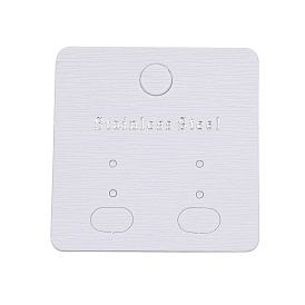 Бумажные карты дисплея серьги, квадратный